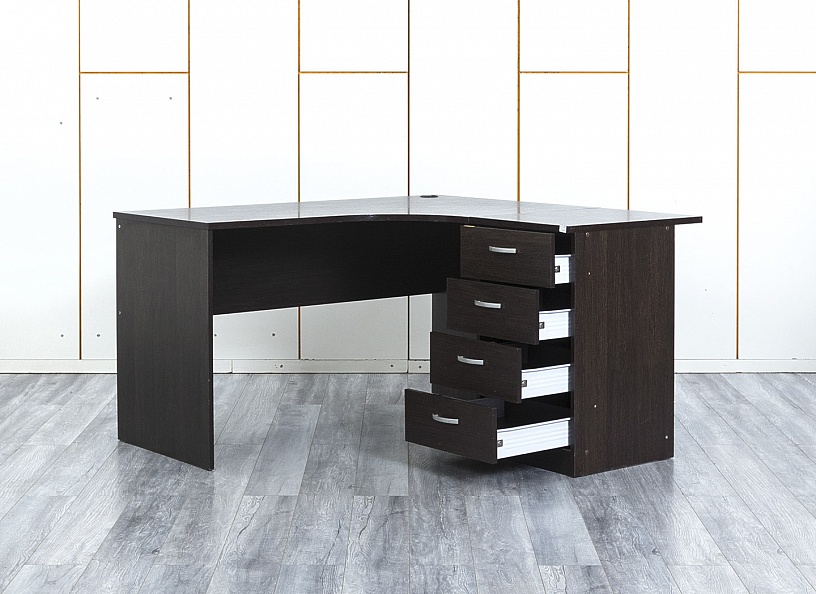 Комплект офисной мебели стол с тумбой  1 400х1 350х750 ЛДСП Венге   (СПУЕКп-02054)